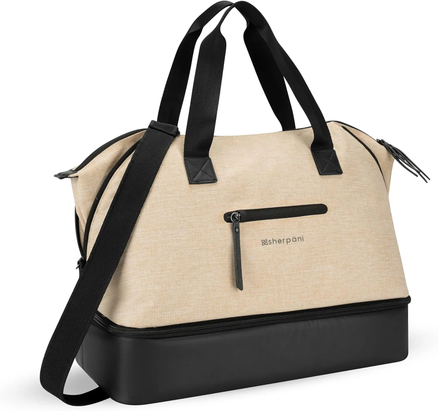 Sherpani Boston, Anti-Theft Weekender Bags,Travel Duffel Bag for Women, Carry On Tote Bag with Removable Shoe Bottom Compartment, Metal Hardware