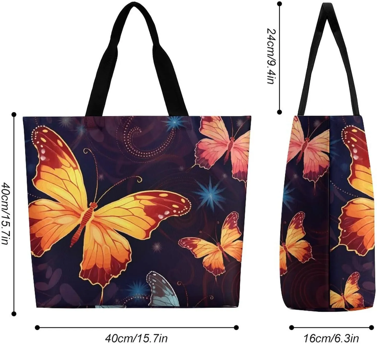 Shopping Bag for Women, Astronaut Tote Bag, Large Capacity Shoulder Bags for Groceries Travel