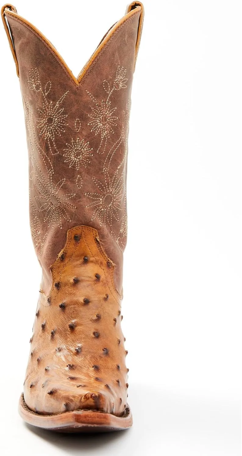 Shyanne Women's Daisie Exotic Full Quill Ostrich Western Boot Snip Toe - Beswfa23l1