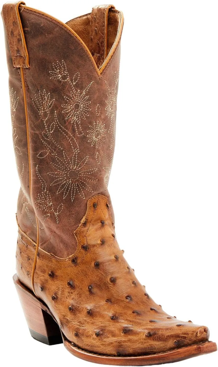 Shyanne Women's Daisie Exotic Full Quill Ostrich Western Boot Snip Toe - Beswfa23l1