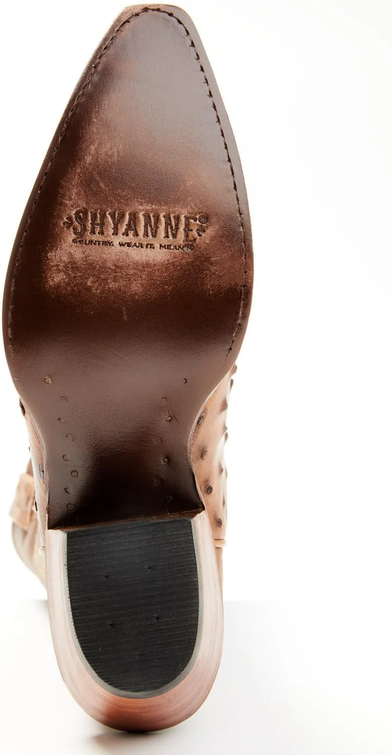 Shyanne Women's Daisie Exotic Full Quill Ostrich Western Boot Snip Toe - Beswfa23l1