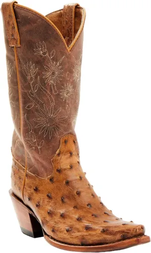 Shyanne Women's Daisie Exotic Full Quill Ostrich Western Boot Snip Toe - Beswfa23l1