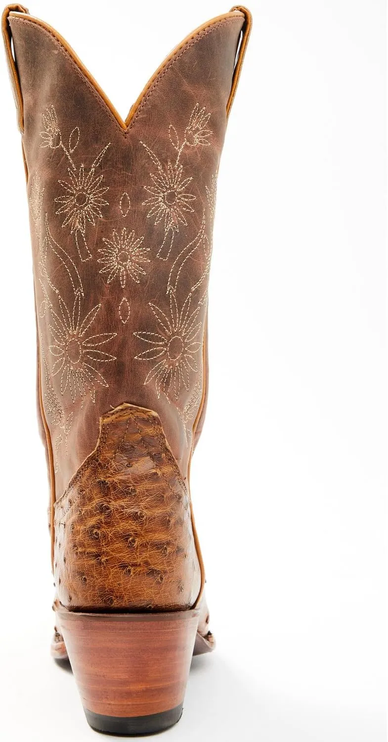Shyanne Women's Daisie Exotic Full Quill Ostrich Western Boot Snip Toe - Beswfa23l1