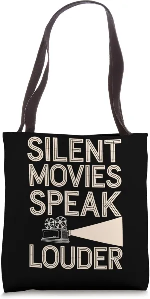 Silent Movie Fan Vintage Cinema Classic Film Lover Tote Bag