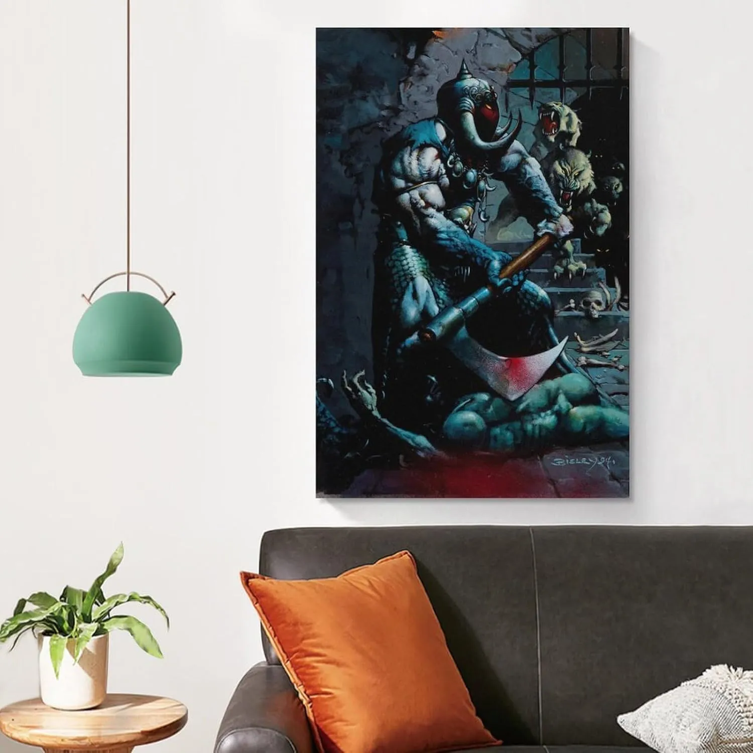 Simon Bisley Death Dealer 5 Art Print Illustration Poster Posters Art Print Wall Photo Paint Poster Hanging Picture Family Bedroom Decor 12x18inch(30x45cm)