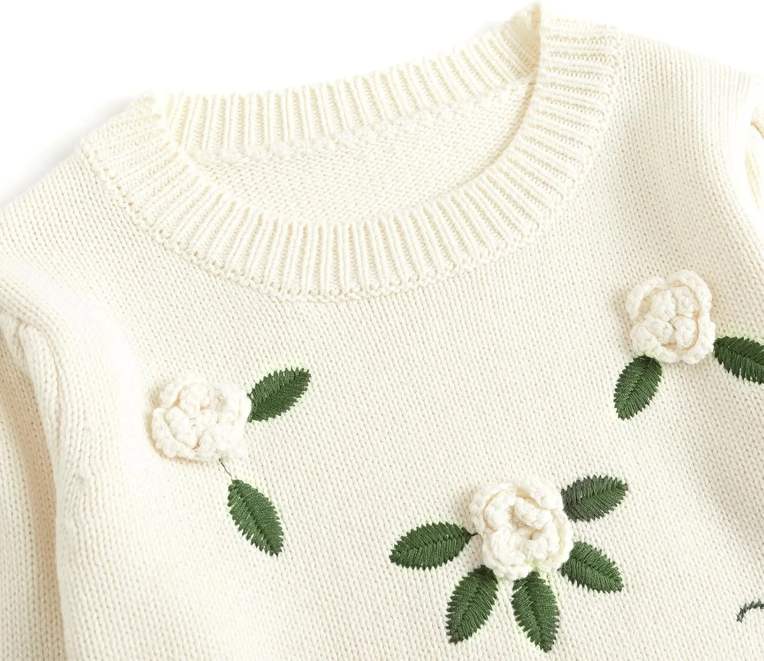 Simplee kids Baby Pullover Sweater Valentines Outfit Love Embroidery Knit Sweaters Coat for Autumn Fall and Winter