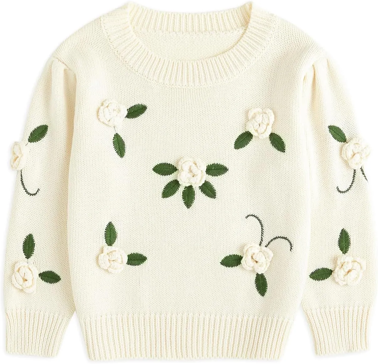 Simplee kids Baby Pullover Sweater Valentines Outfit Love Embroidery Knit Sweaters Coat for Autumn Fall and Winter