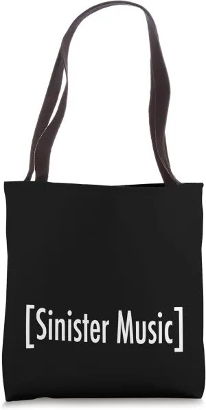 Sinister Music Funny Closed Caption Movie TV Web Subtitles Tote Bag