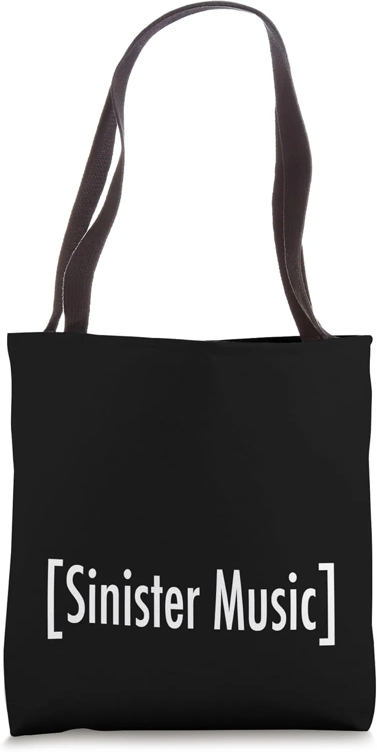 Sinister Music Funny Closed Caption Movie TV Web Subtitles Tote Bag