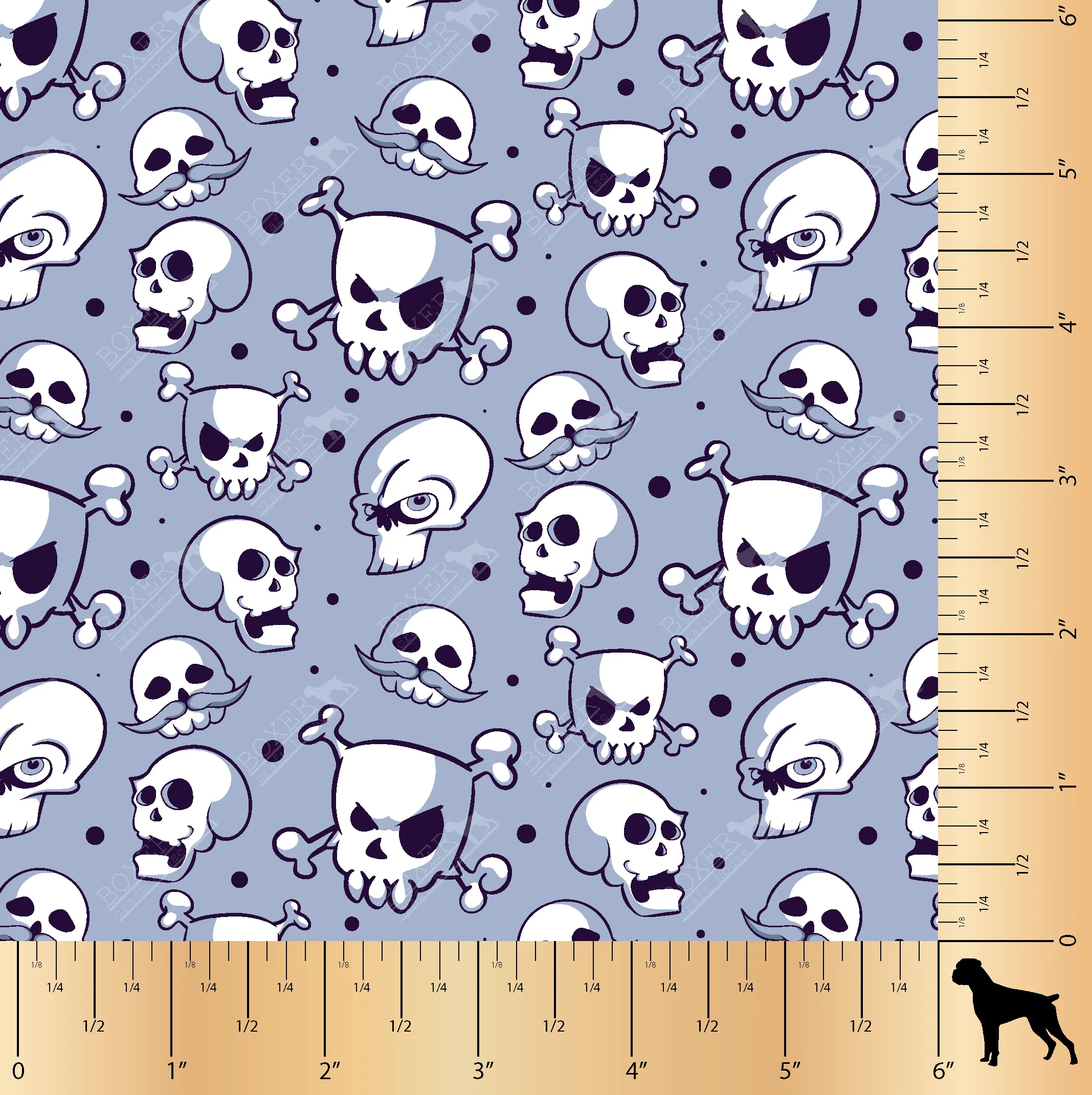 Skulls - Steel Blue