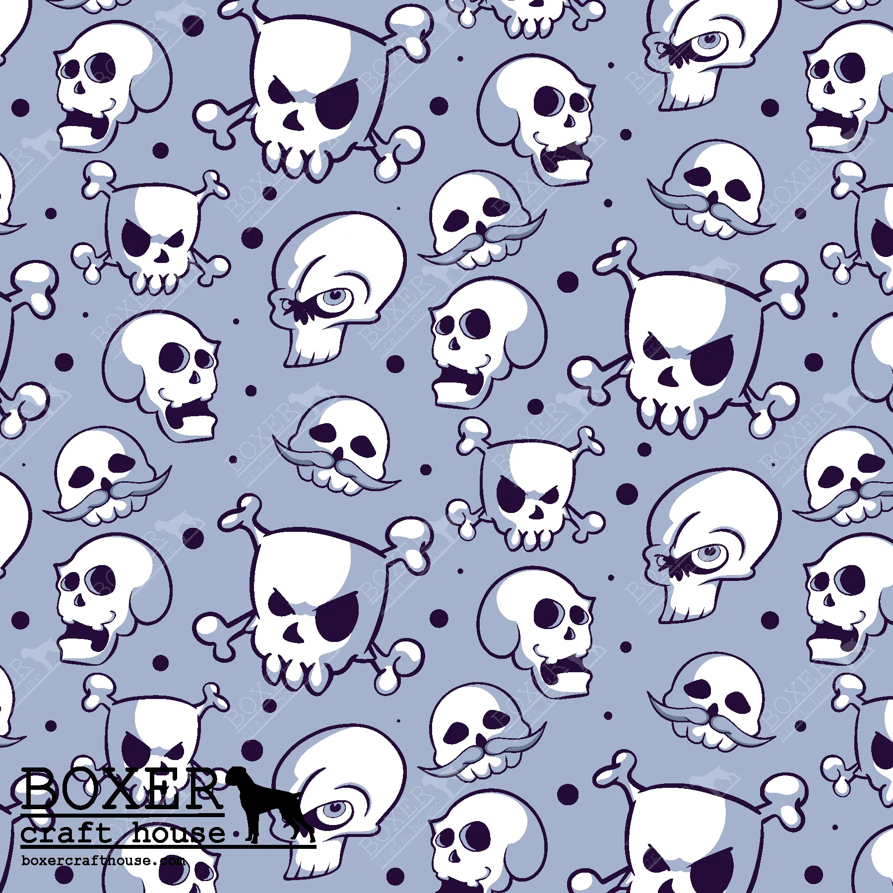 Skulls - Steel Blue