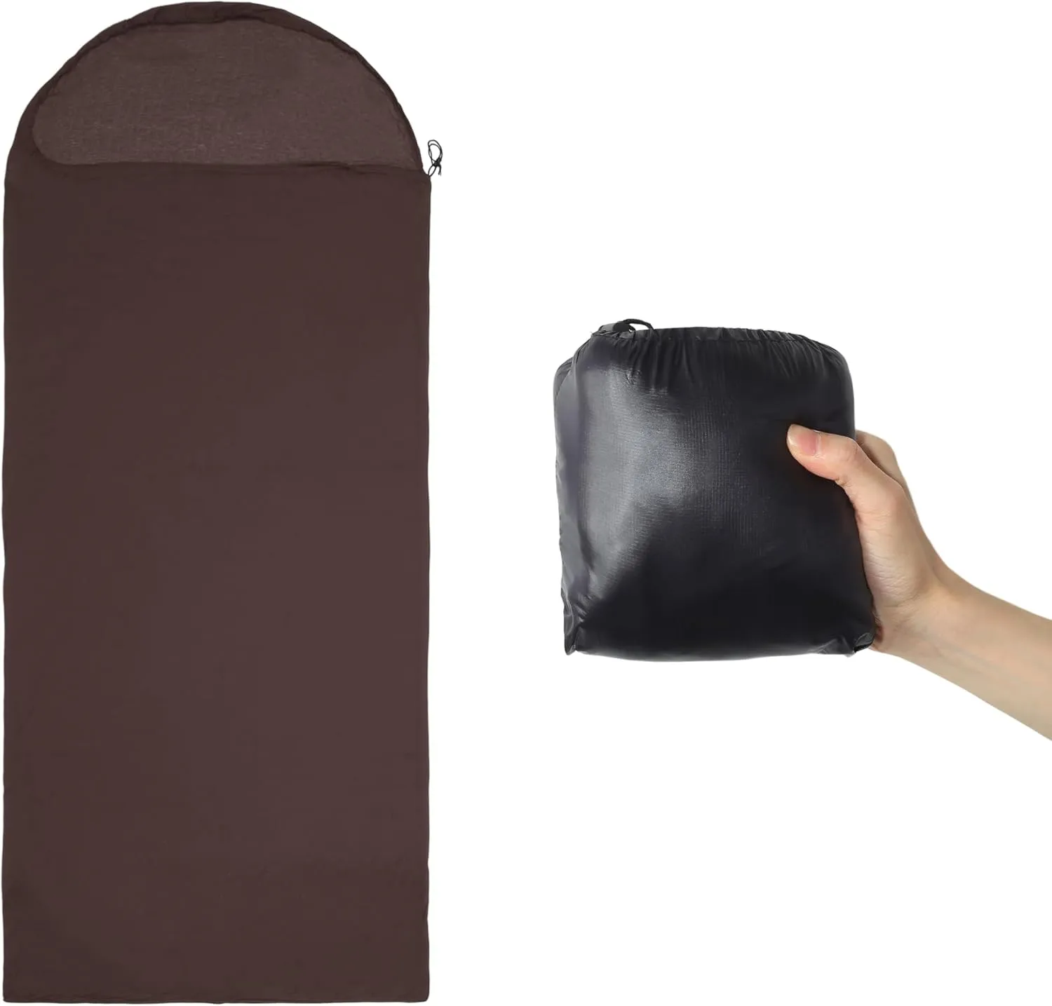 Sleeping Bag Liner, Single Sleeping Bag, Camping Sleeping Bag Travel Sheet with Zipper, for Camping Travel Hotels Hostels, 90.55"x35.43"