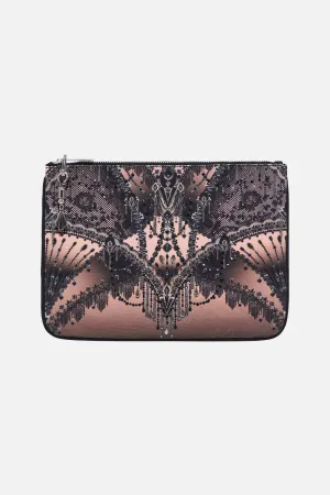 SMALL CANVAS CLUTCH CURTAIN CALL CHAOS