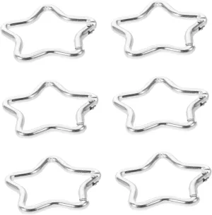Small Carabiner Clips 10pcs Star Shaped Carabiner Keychain Versatile Accessory for Keys Bags Outdoor Activities