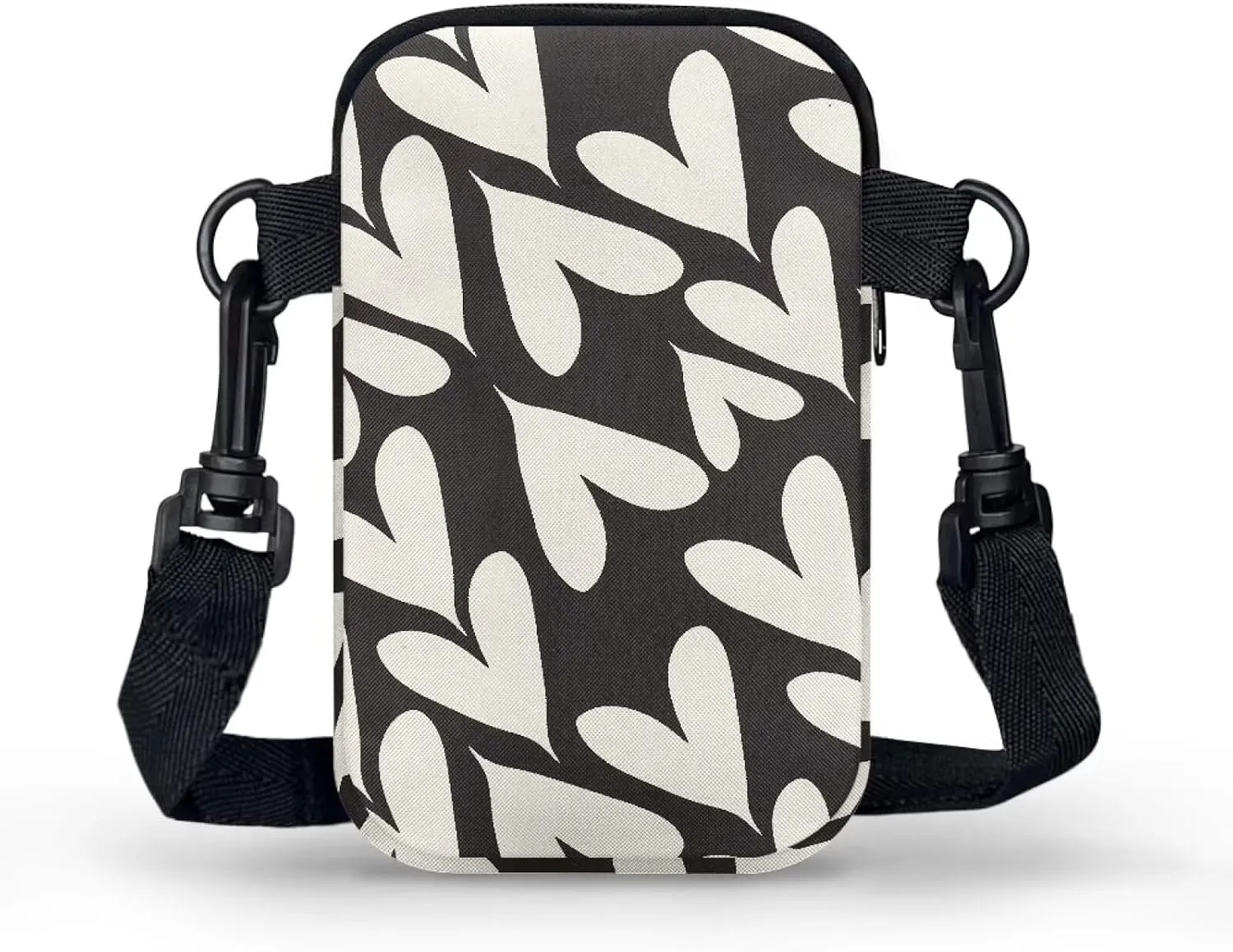Small Crossbody Purse Zipper Cell Phone Bag, Abstract Color Art Mini Shoulder Purse Bags with Shoulder Strap