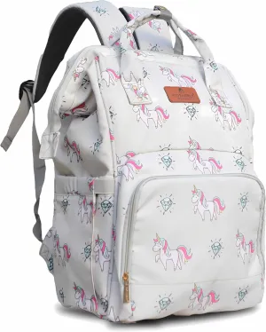 Smile in Style Waterproof Multistorage Baby Diaper Bag For Mothers (Unicorn Diamond Grey), Unicorn Diamond Grey, Diaper Bag