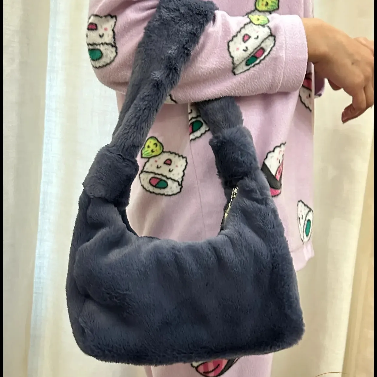 Soft Hush Fur -  Dusty Blue