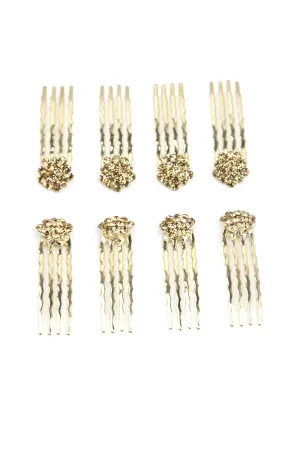 Soho Style Hair Accessories Set - 8 Piece Crystal Decorative Fashion Headband for Women Girls SAM01A-2002 Amber