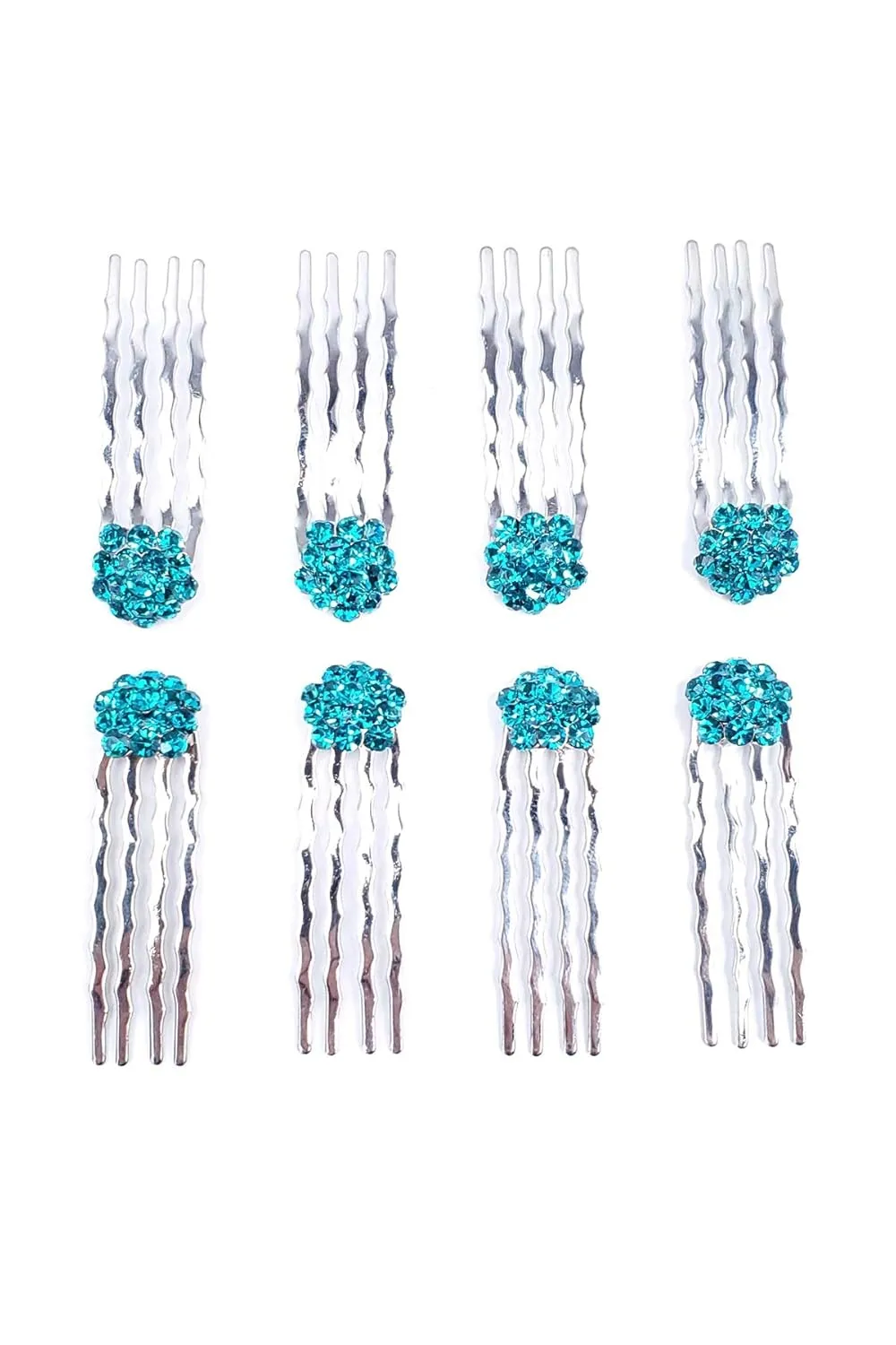 Soho Style Hair Accessories Set - 8 Piece Crystal Decorative Fashion Headband for Women Girls SAM01A-2002 Emerald