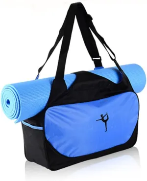 SOIMISS Portable Yoga Mat Bag Shoulder Travel Bag Oxford Style Large Capacity Removable Straps for Gym Random Color