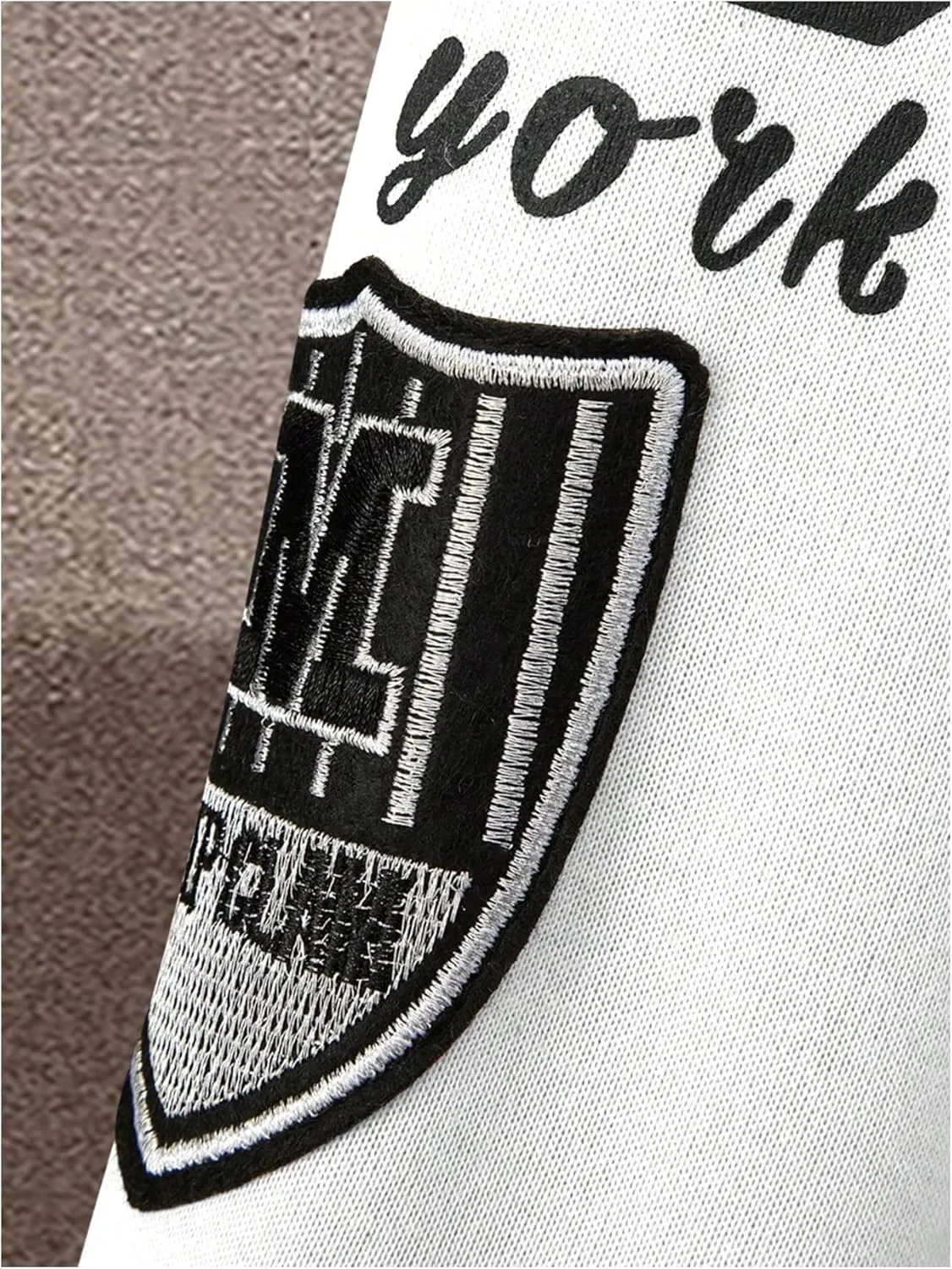 SOLY HUX Men's Letter Graphic Varsity Jacket Color Block Long Sleeve Baseball Jacket with Pockets