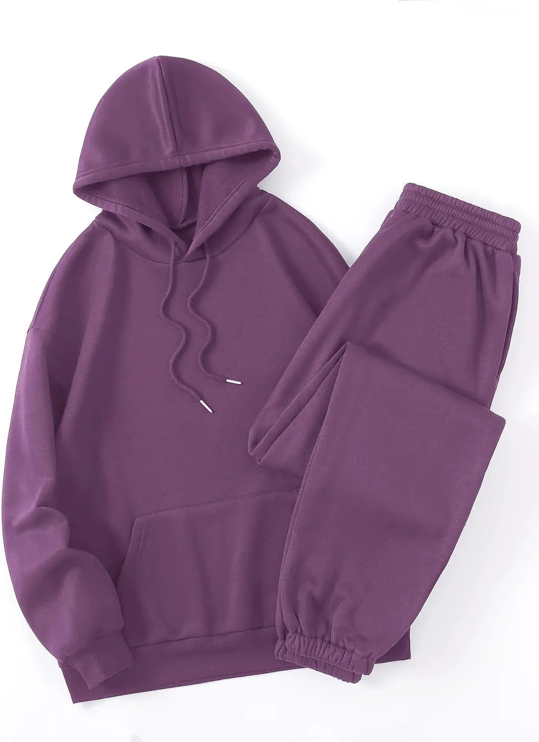 SOLY HUX Women's 2 Piece Outfits Letter Graphic Drawstring Long Sleeve Hoodies Sweatshirt and Sweatpants Set