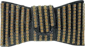 Sparkly Diamond Bow Evening Bag Clutch Purses for Women Rhinestone Glitter Shoulder Handbag for Party Prom Cocktail Wedding