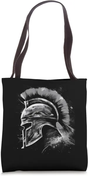 Spartan Warrior Helmet | Gym Gladiator Sparta Tote Bag
