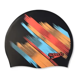 Speedo - Swimming Cap -  Reversible Moulded Silicone Cap -  Black/Red