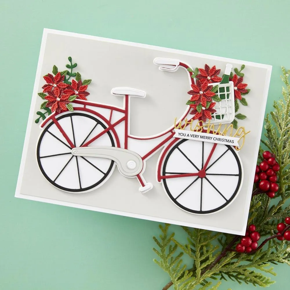 Spellbinders Etched Dies By Bibi Cameron, Big Bicycle (S7-246)