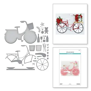 Spellbinders Etched Dies By Bibi Cameron, Big Bicycle (S7-246)