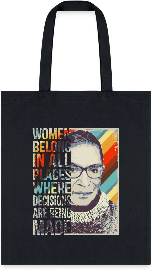 Spreadshirt Notorious RBG Women's Rights Ruth Bader Ginsburg Tote Bag