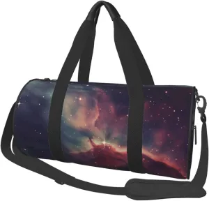 Star Field in Deep Space Travel Duffle Bag for Men Women Sport Gym Bag Foldable Weekender Bag Carry on Overnight Bag for Travel Swimming Basketball