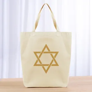 Star of David Judaism Tote Bag - yellow orange