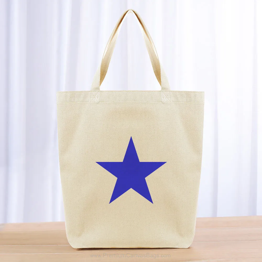 Star Tote Bag - blue