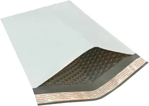 StarBoxes 100 Poly Bubble Mailer Bags 8.5x14.5" - #3 Pouches Envelopes White Self-Sealing (PBM385145100)