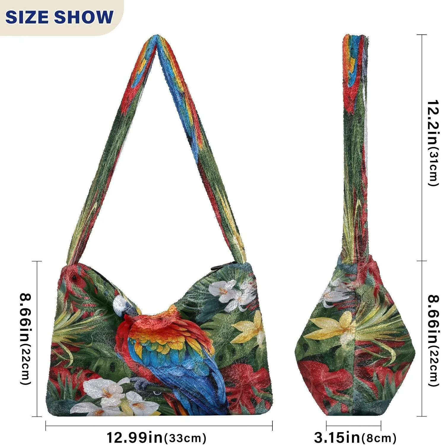 Starry Night with Sand and Moon Plush Tote Bag, Plush Hand Bag, Tote Bag Young Women