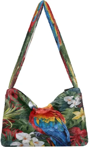 Starry Night with Sand and Moon Plush Tote Bag, Plush Hand Bag, Tote Bag Young Women