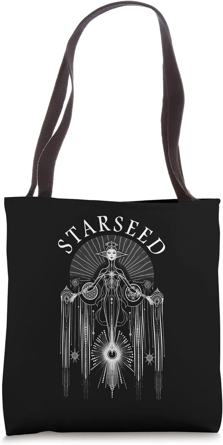 Starseed Divine Feminine Sacred Consciousness Tote Bag