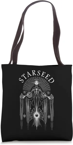 Starseed Divine Feminine Sacred Consciousness Tote Bag