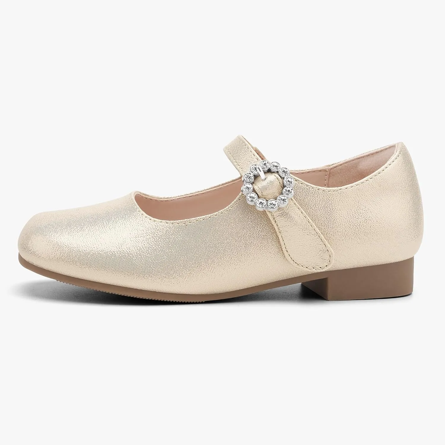 Stelle Girls Dress Shoes White Mary Jane Ballet Flats Flower School Shoes for Wedding Party Toddler/Little/Big Kid