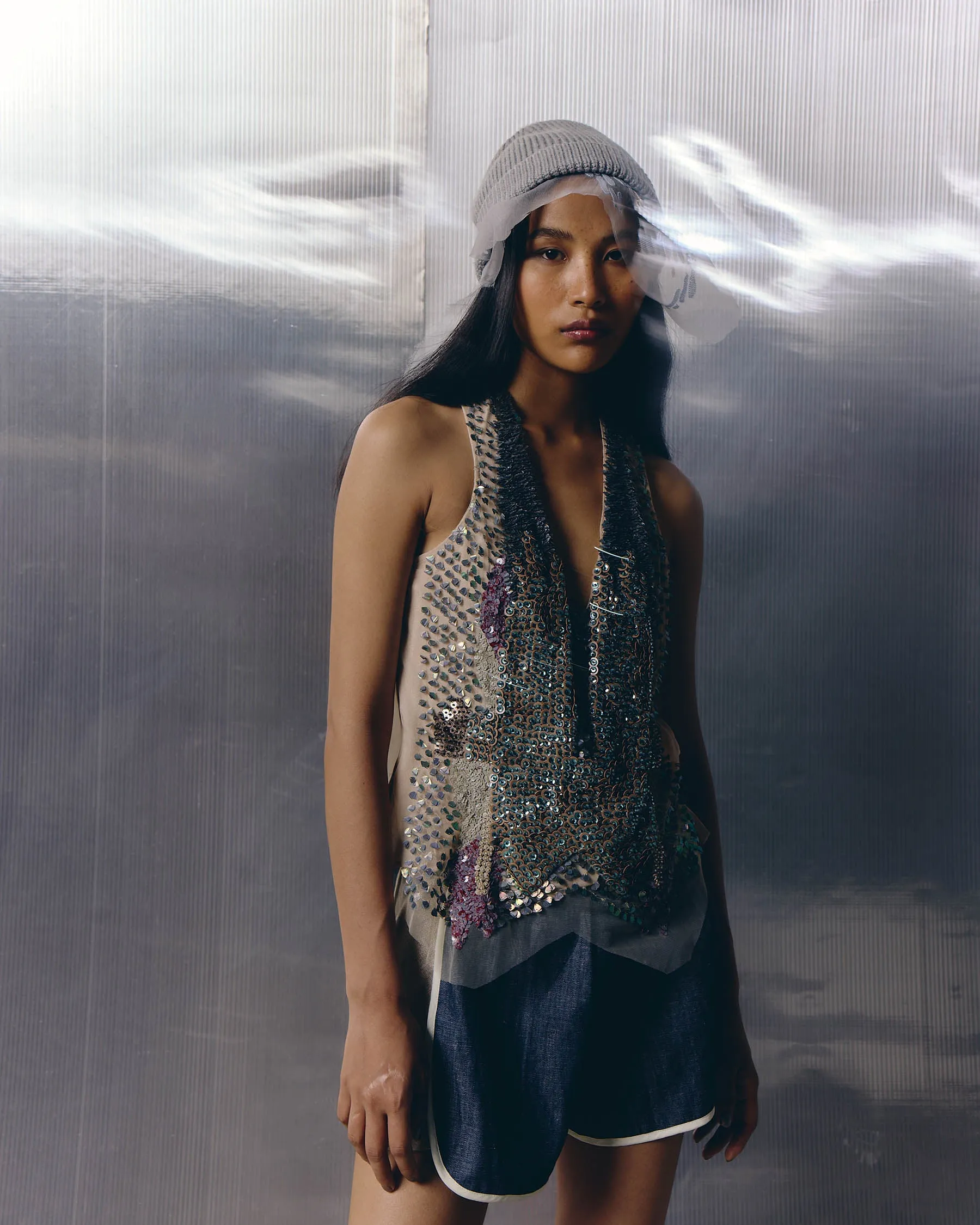 Stippling Landscape Skater Vest