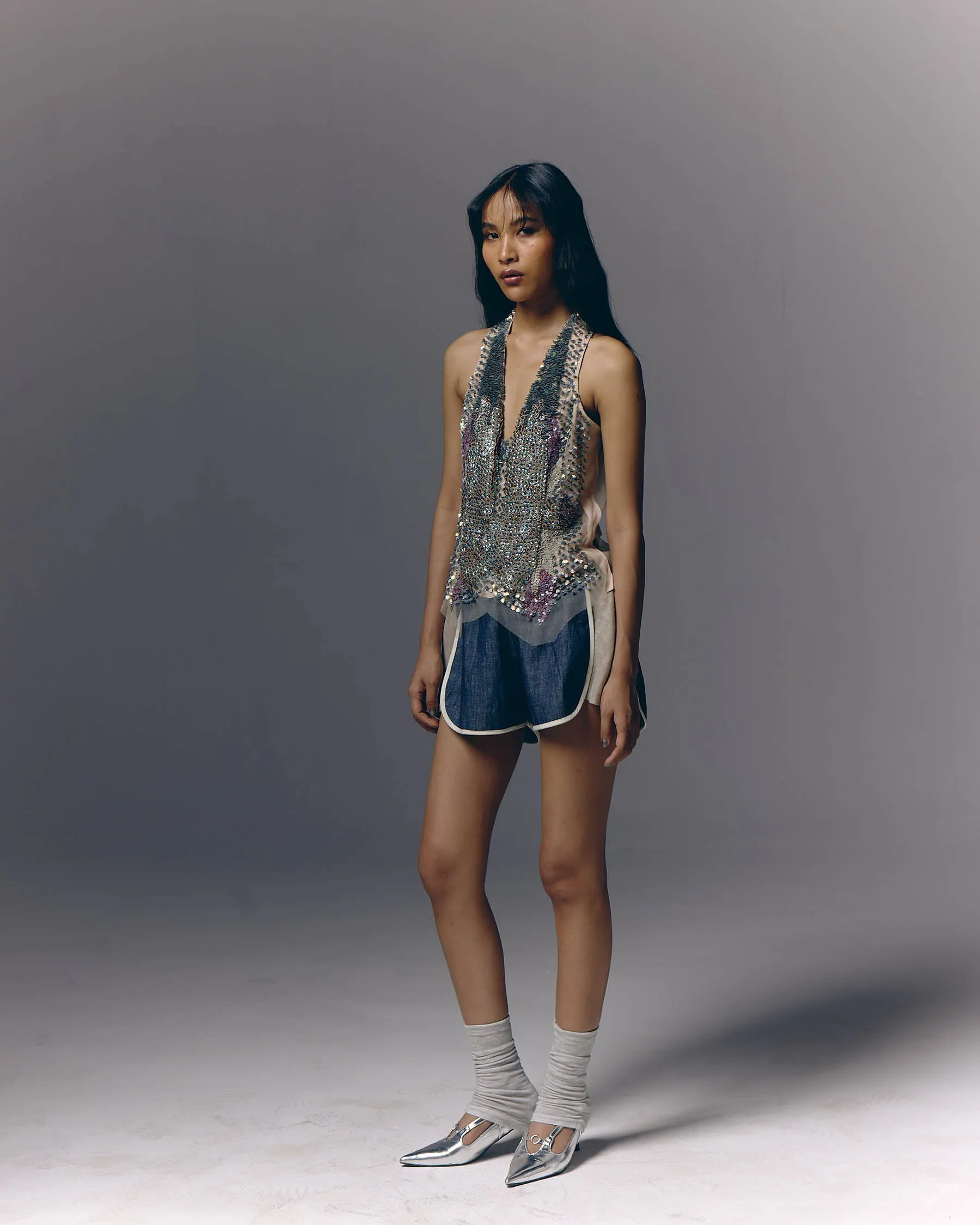 Stippling Landscape Skater Vest