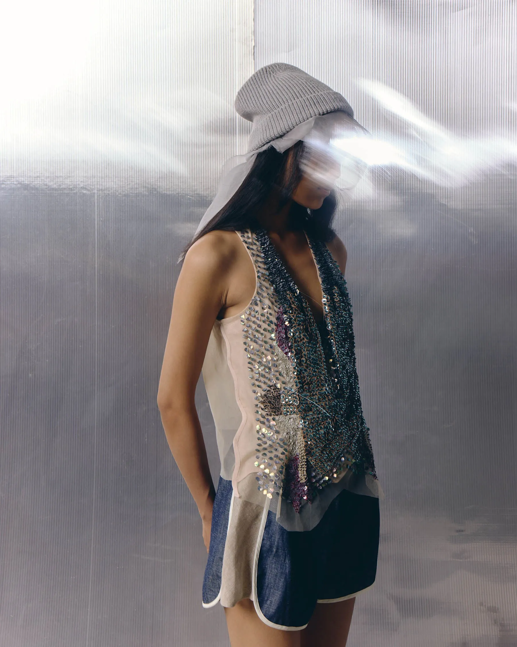 Stippling Landscape Skater Vest