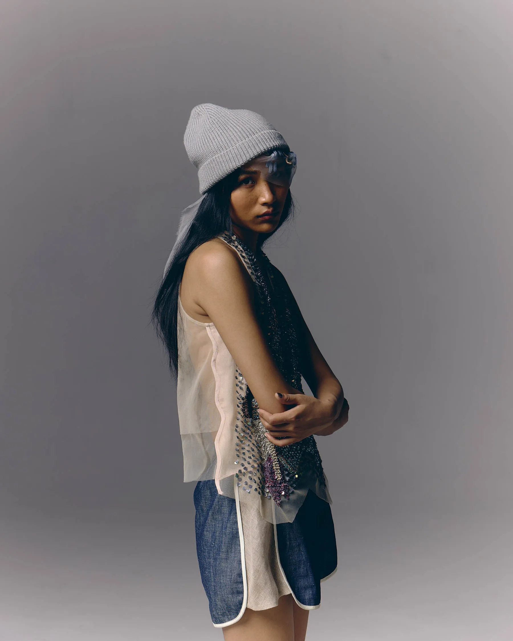Stippling Landscape Skater Vest