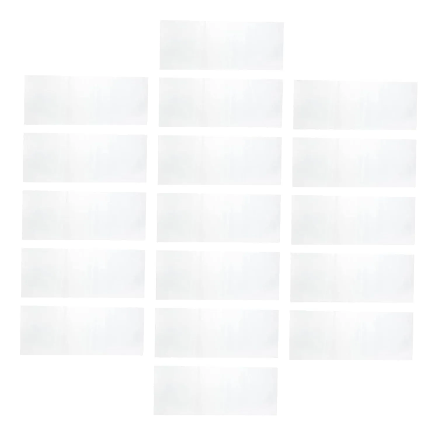 STOBAZA 2sets 400pcs Heat Shrink Bags Clear Packaging Film for Fresh Keeping for Household Use Easy to Apply with Heat Tunnel Bundles 400pcs*2