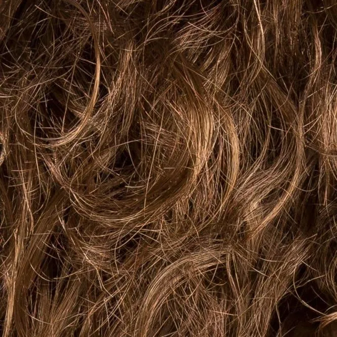 Storyville Wig Color Chocolate Rooted - Ellen Wille Wigs 10" Shoulder Length Fun Bouncy Curls Synthetic Sheer Lace Front Natural Hairline Curly Rooted Petite Average Cap