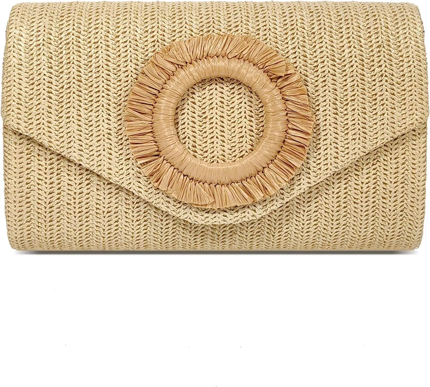 Straw Clutch Purse for Women,Summer Beach Bag,Envelope Evening Clutch Handbags for Formal Party Wedding 2025