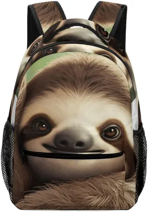 Stylish Backpack, Cute Sloth Print Durable Backpack Travel Backpack Hiking Backpack Ergonomic Backpack Comfortable Backpack