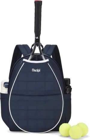 Sucipi Tennis Bags for Women, Quilted Tennis Racket Bag Backpack for Tennis Racquet, Pickleball Paddles, Badminton